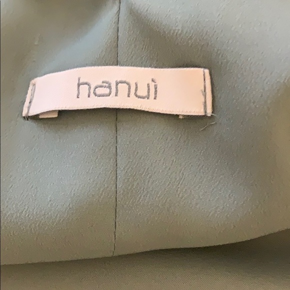 Grey blue dress with ruffles in front - Picture 3 of 4